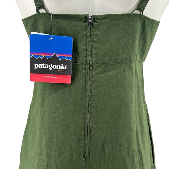 NWT Patagonia Hemp and Organic Cotton Summertime Dress Urbanist Green Size 8 - Picture 8 of 13